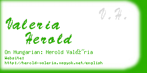 valeria herold business card